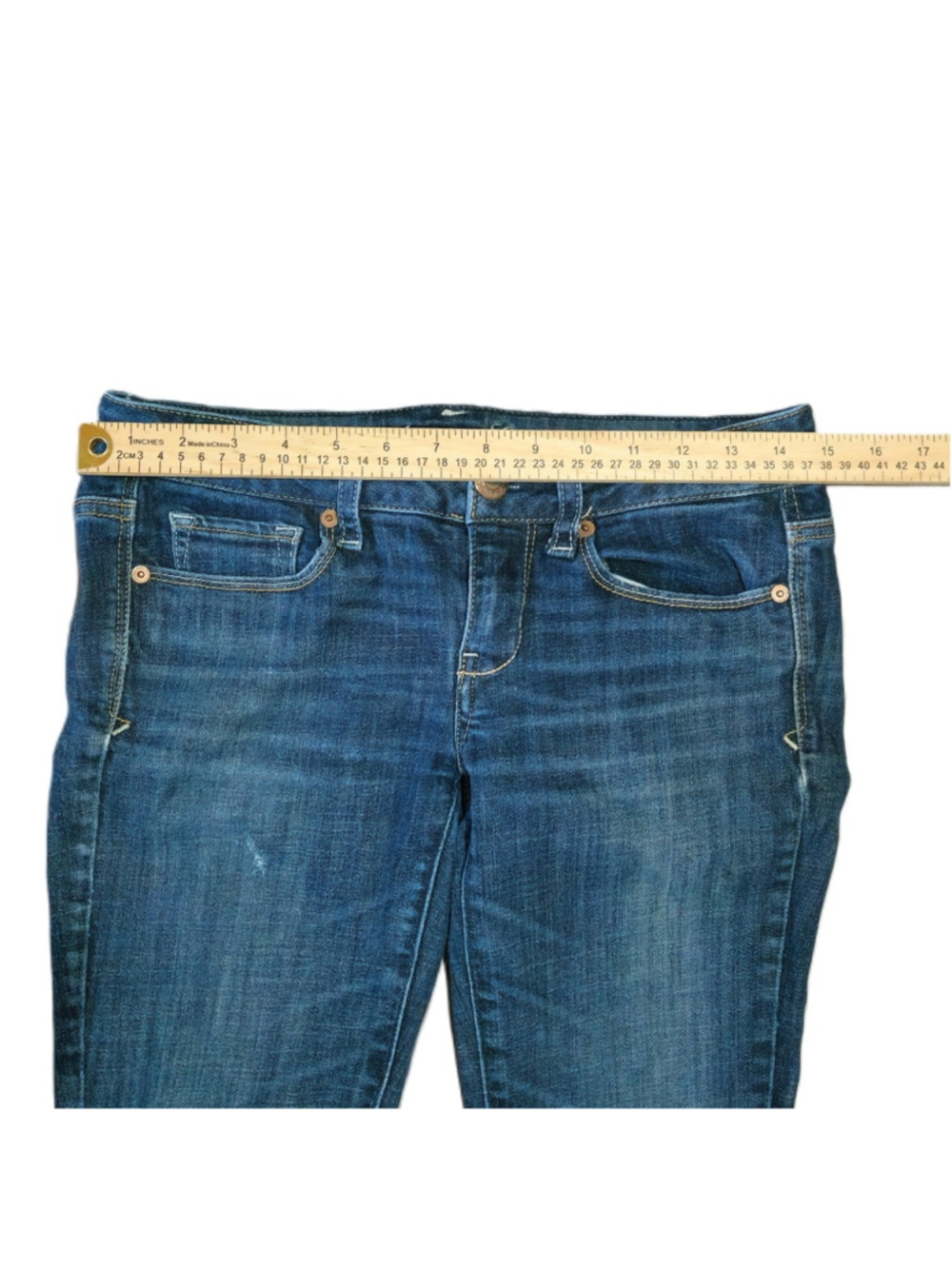 American Eagle Blue Bootcut Jeans Size 4 - Picture 4 of 8